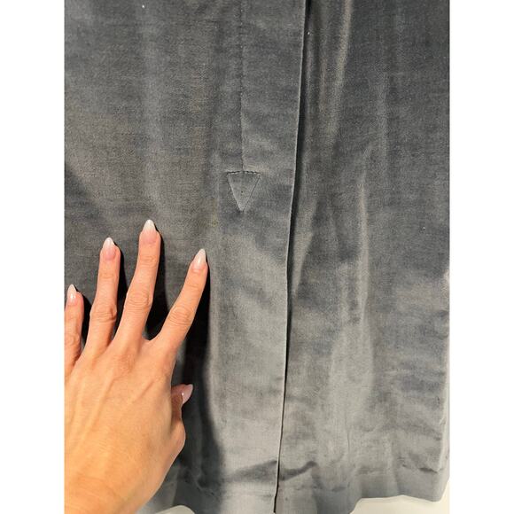 Vintage A-line Velour Skirt Steel Blue Size Small JL - Picture 3 of 9